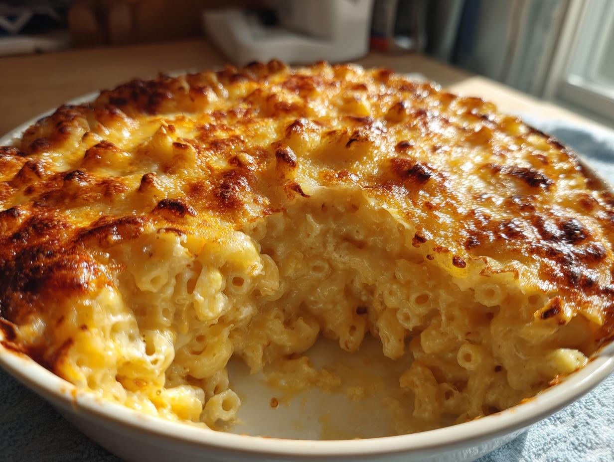 high protein baked mac and cheese - detail 1