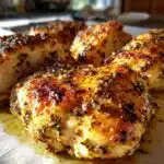 high protein herb garlic baked chicken