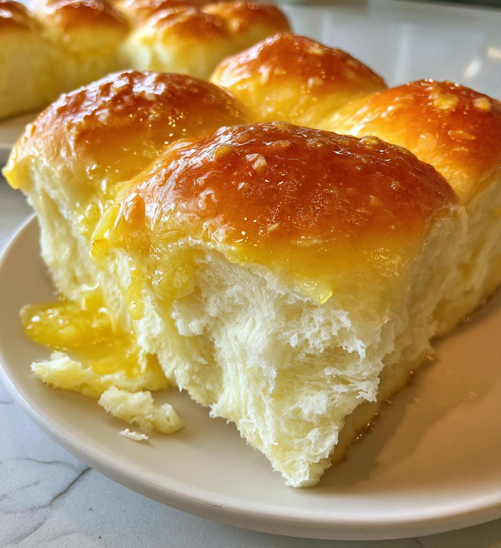 homemade garlic dinner rolls