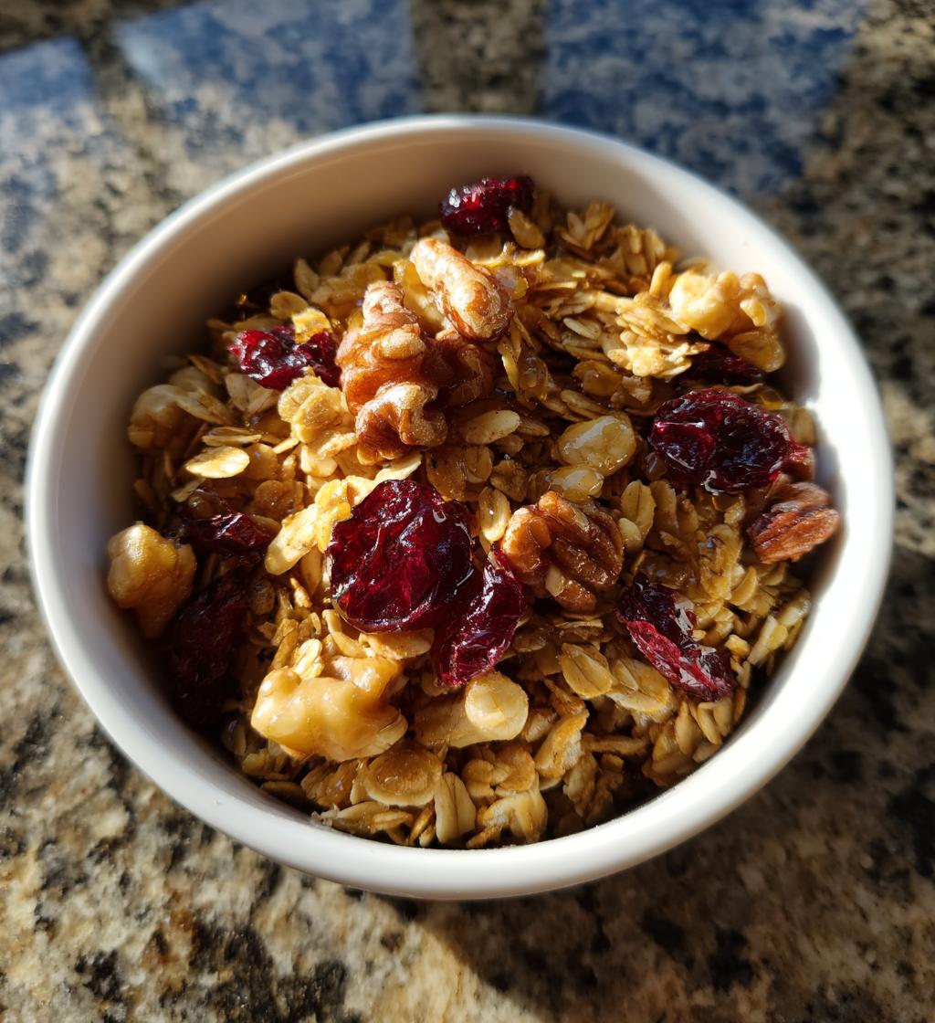 homemade healthy granola - detail 1