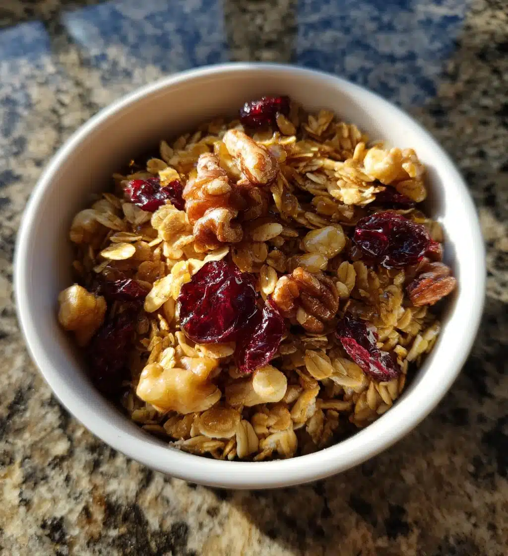 homemade healthy granola - detail 1