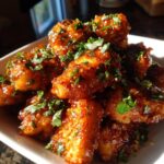 honey butter garlic glazed salmon bites