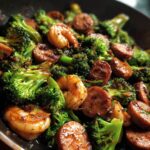 honey garlic shrimp sausage broccoli recipe