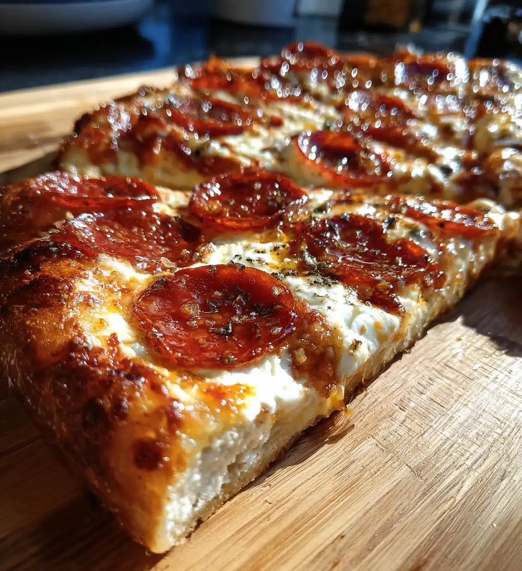 hot honey pepperoni ricotta pizza - detail 1