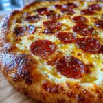 hot honey pepperoni ricotta pizza