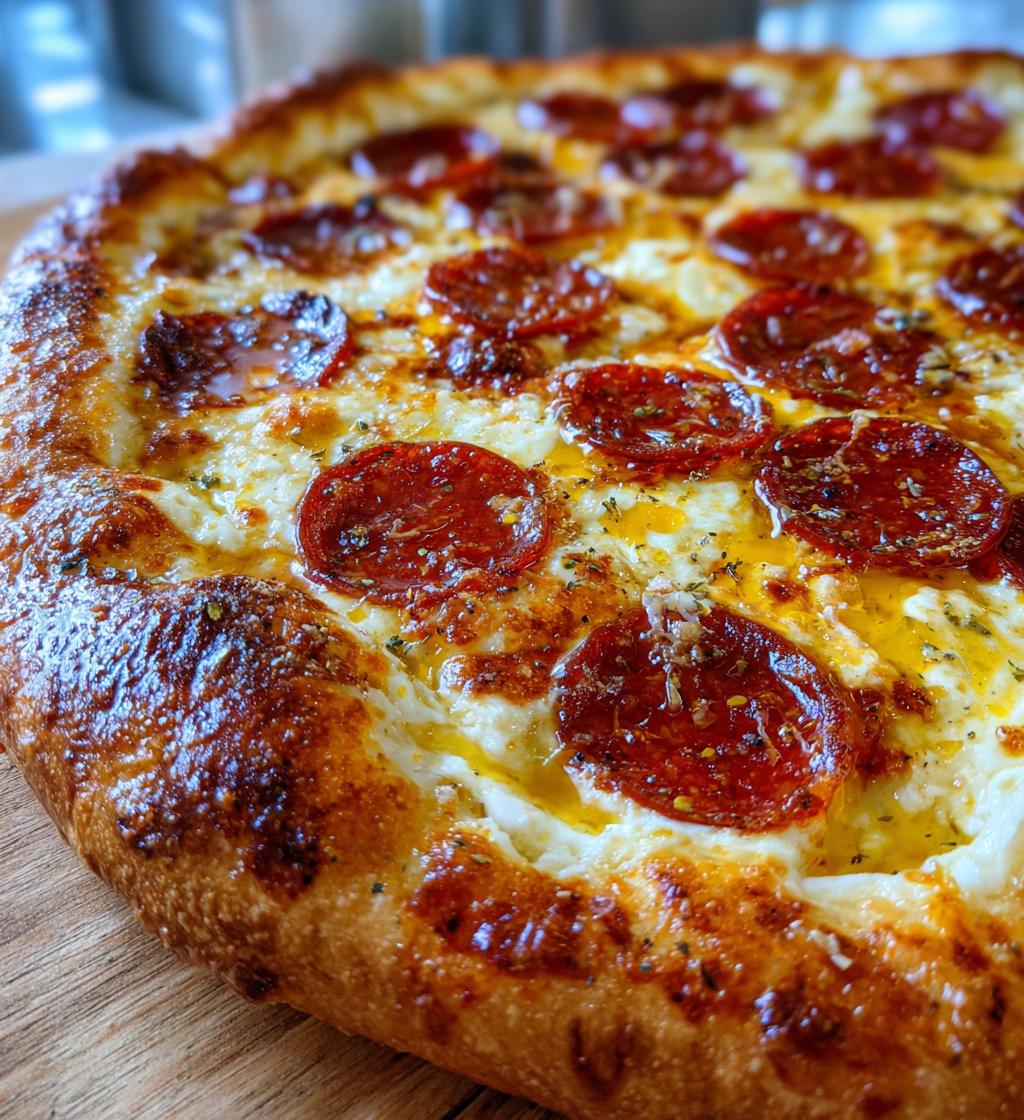 hot honey pepperoni ricotta pizza