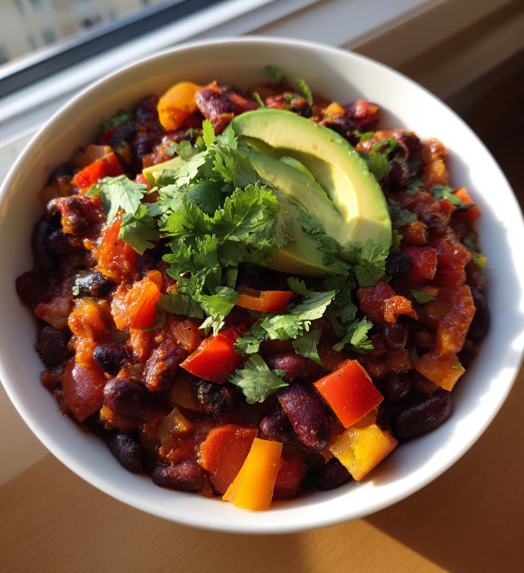incredibly easy vegetarian chili - detail 1
