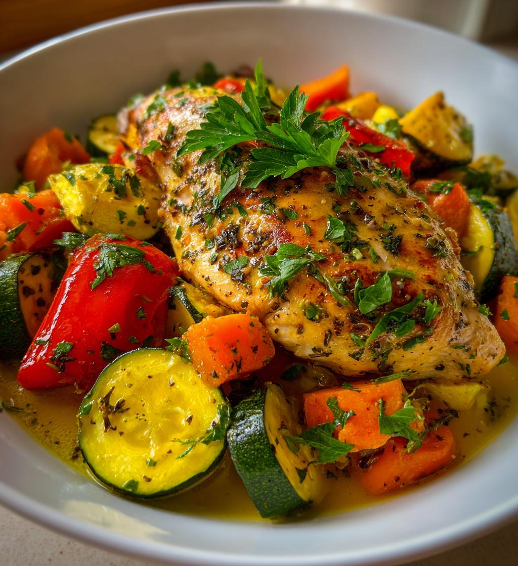 italian butter baked chicken veggies - detail 1