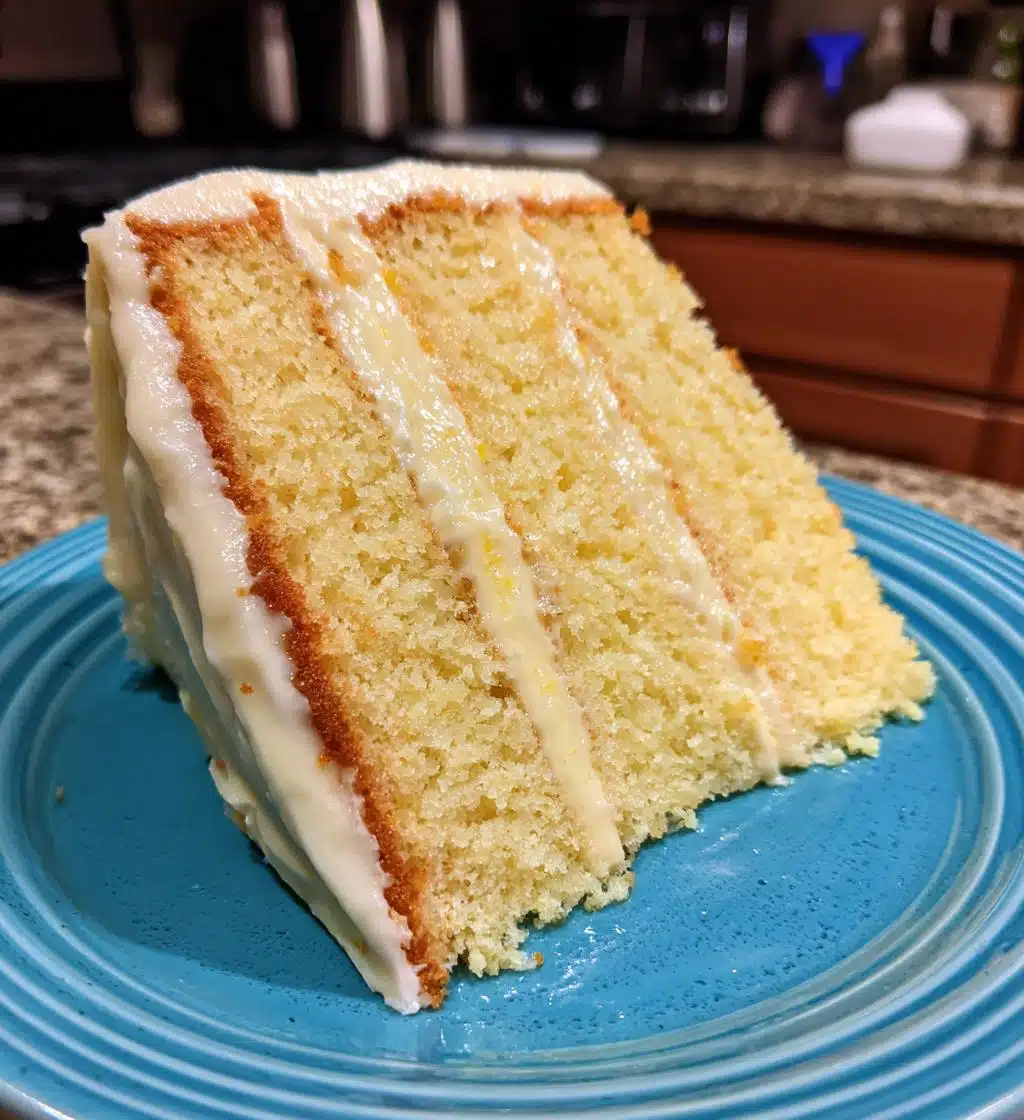 italian lemon cream cake - detail 1
