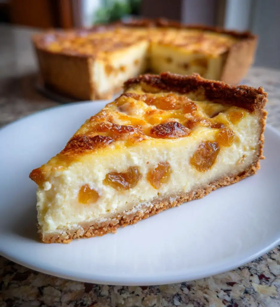 italian ricotta pie with a sweet twist