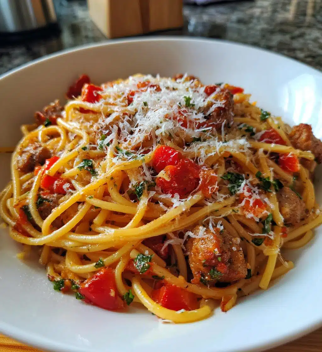 italian sausage pasta - detail 1