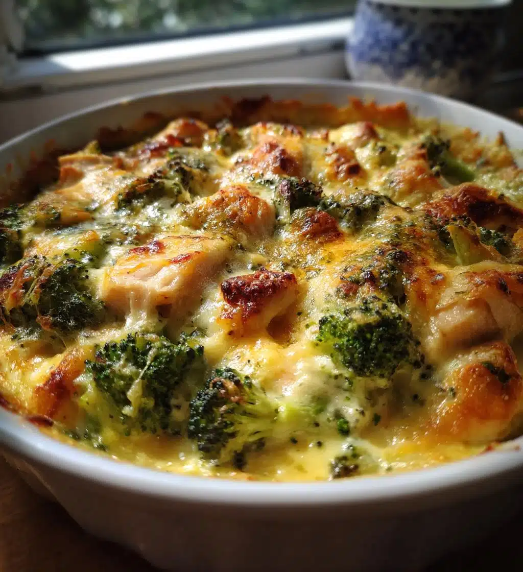 keto chicken and broccoli casserole