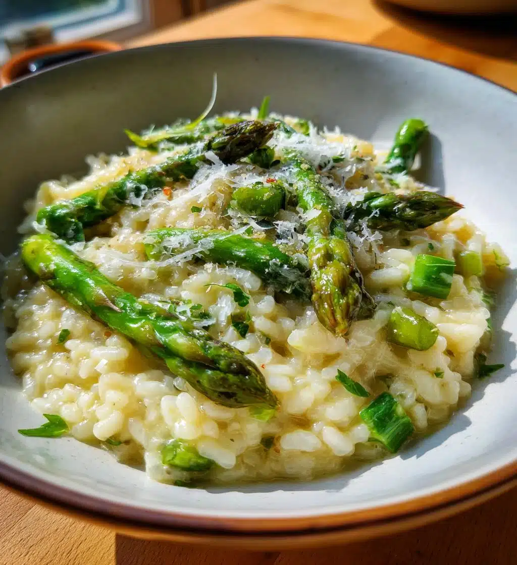 lemon asparagus risotto - detail 1
