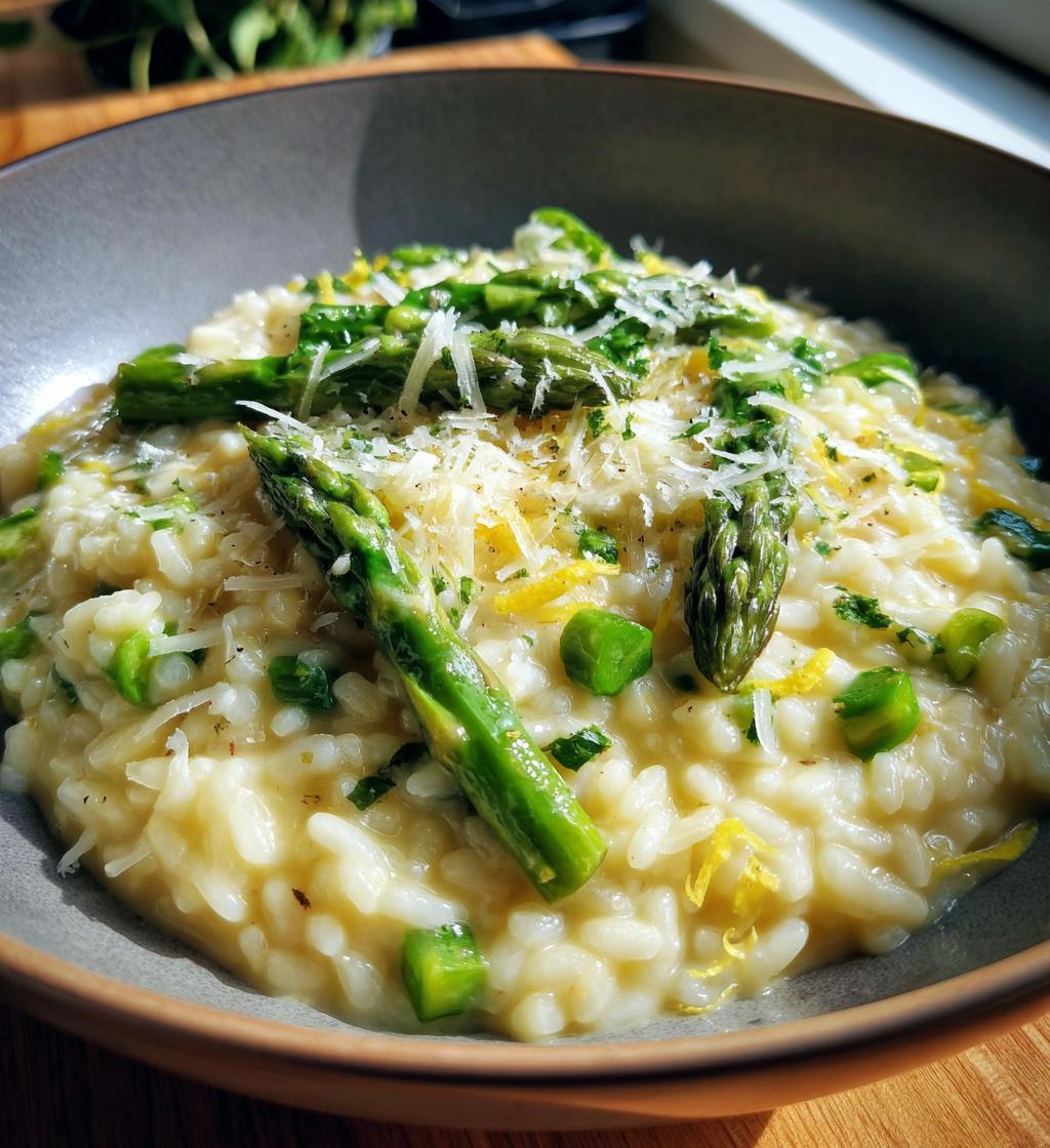 lemon asparagus risotto
