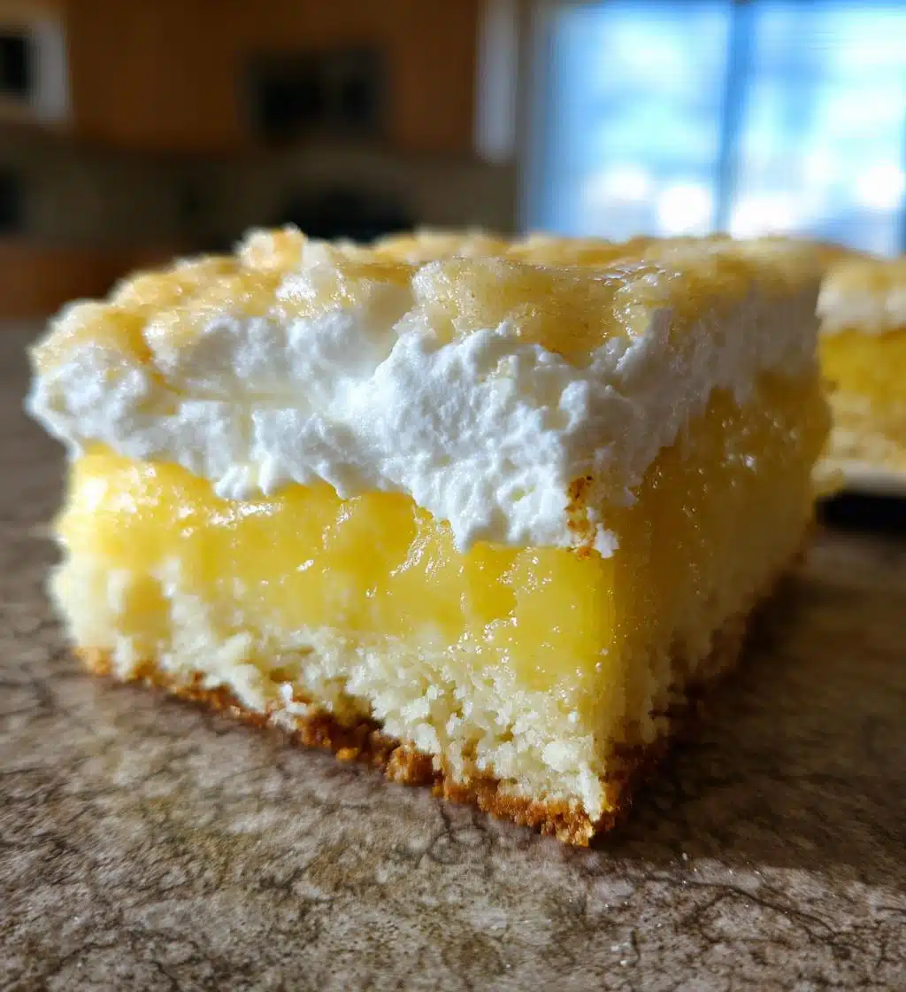 lemon cream cheese dump cake - detail 1