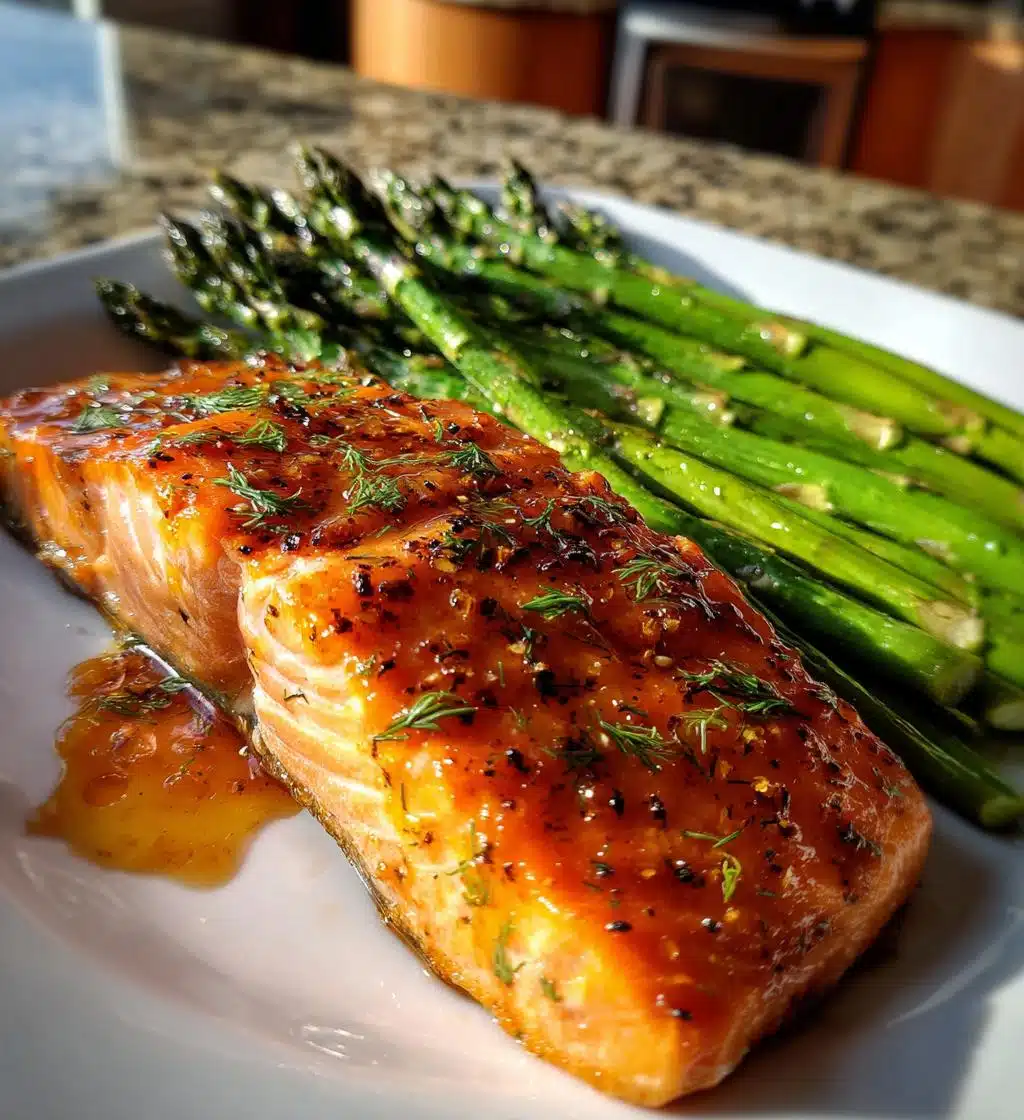 lemon dill roasted salmon asparagus recipe - detail 1