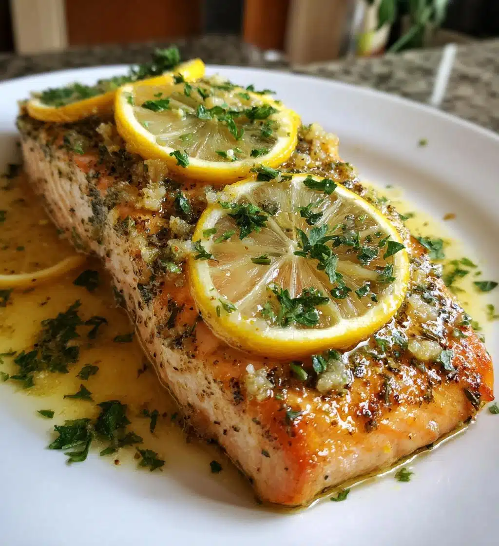lemon garlic baked salmon