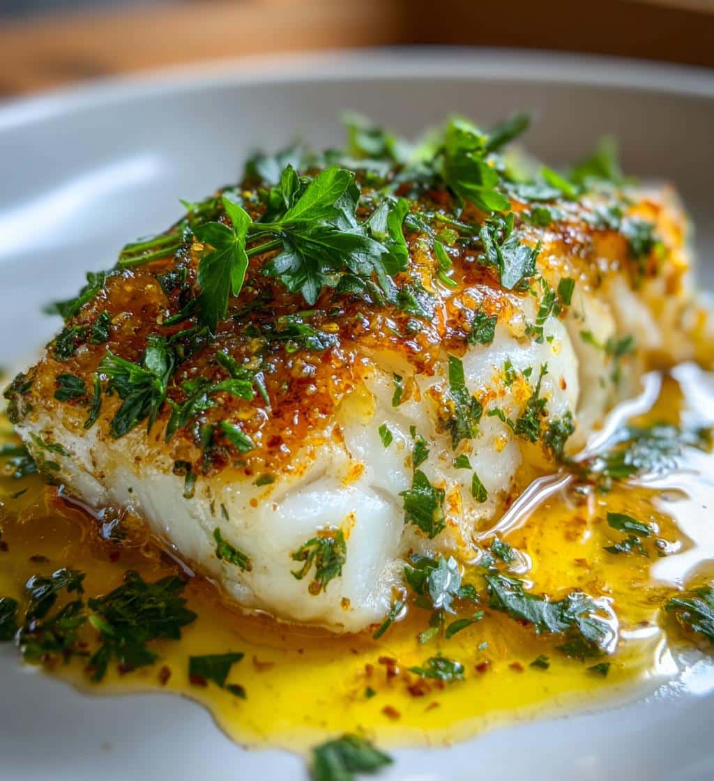 lemon garlic butter baked cod