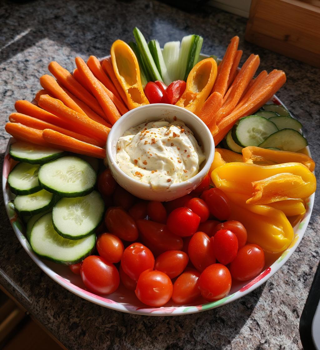 leprechaun veggie tray with cream cheese garlic mayo dip st pattys day appetizer - detail 1