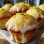 limoncello mascarpone cake bites with sparkling citrus drizzle