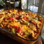 low carb slow cooker chicken enchilada casserole