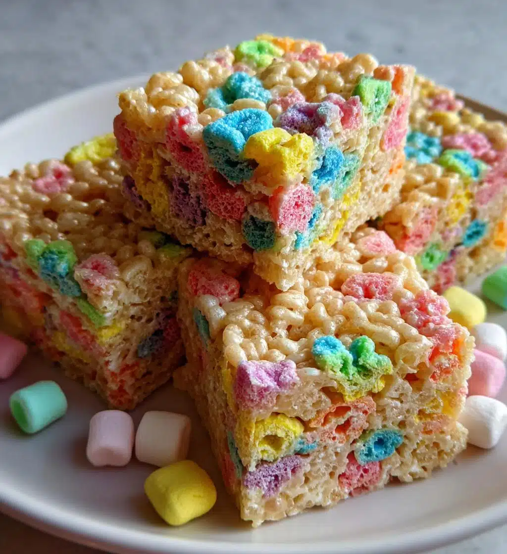 lucky charms rice krispie treats - detail 1