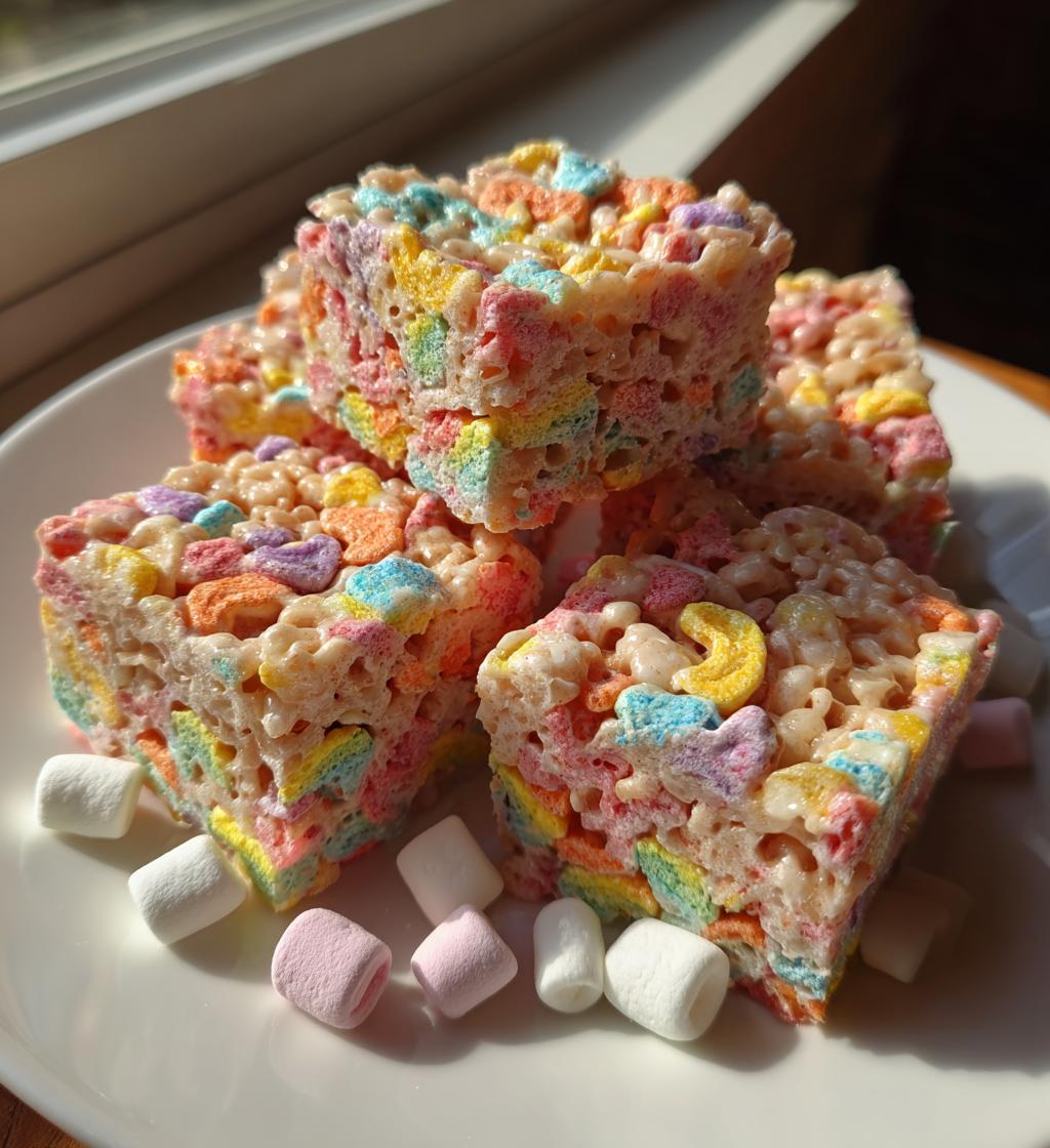lucky charms rice krispie treats