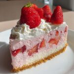 luscious strawberry dream cheesecake