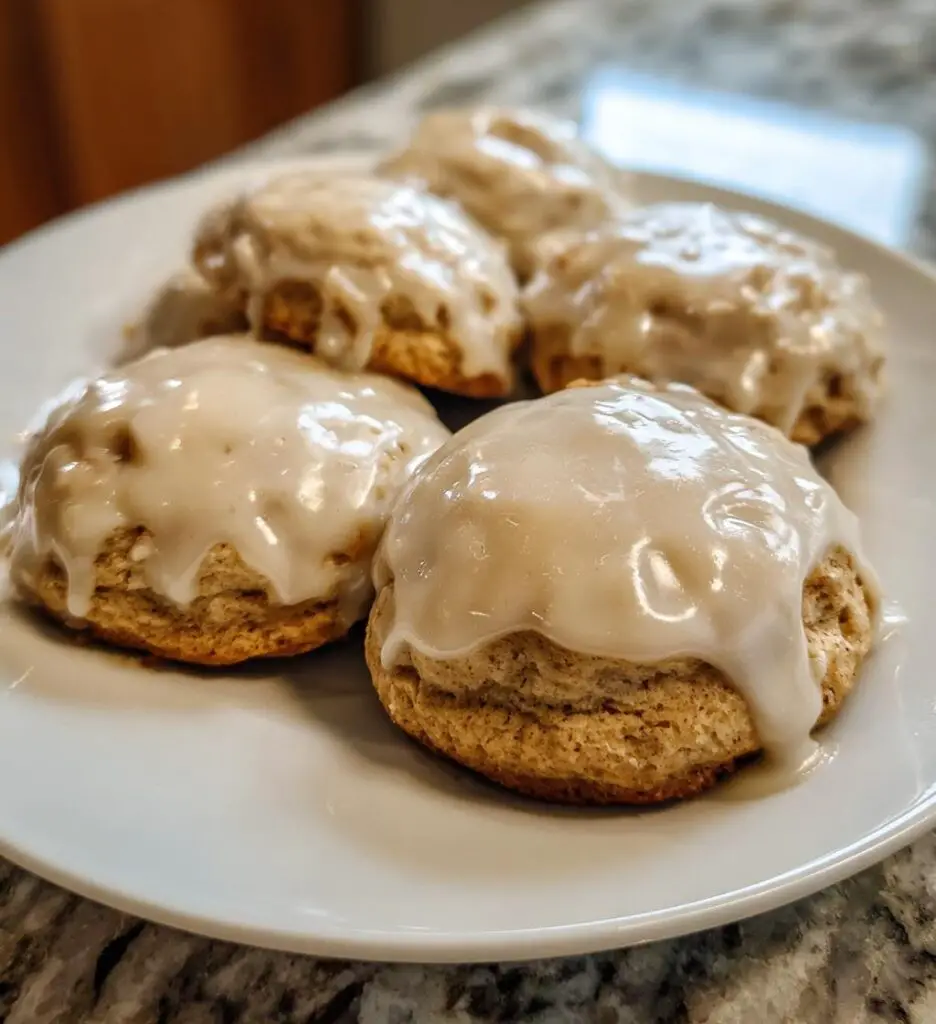 maple cookies with maple icing