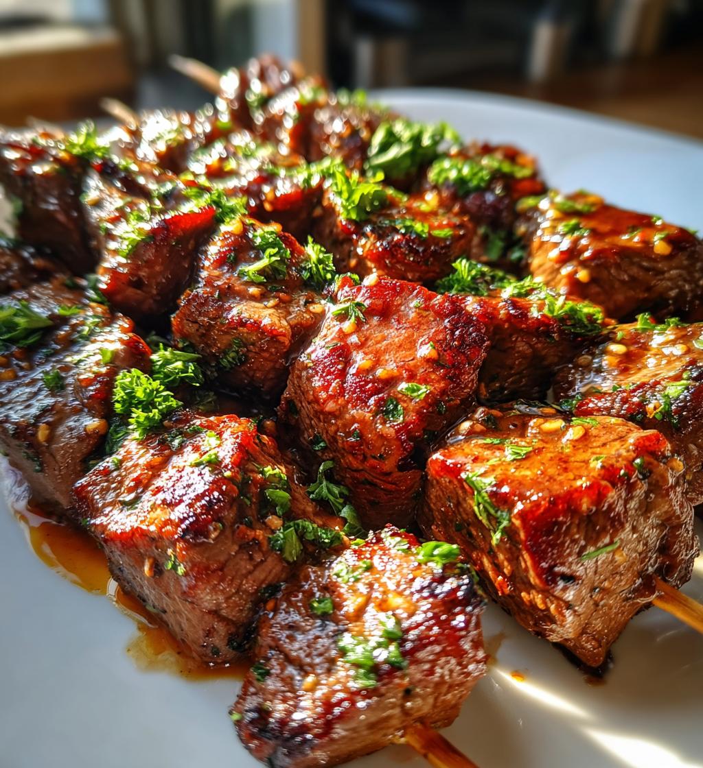 maple glazed beef bites - detail 1