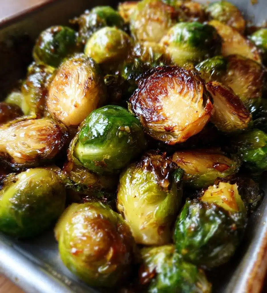 maple roasted brussels sprouts
