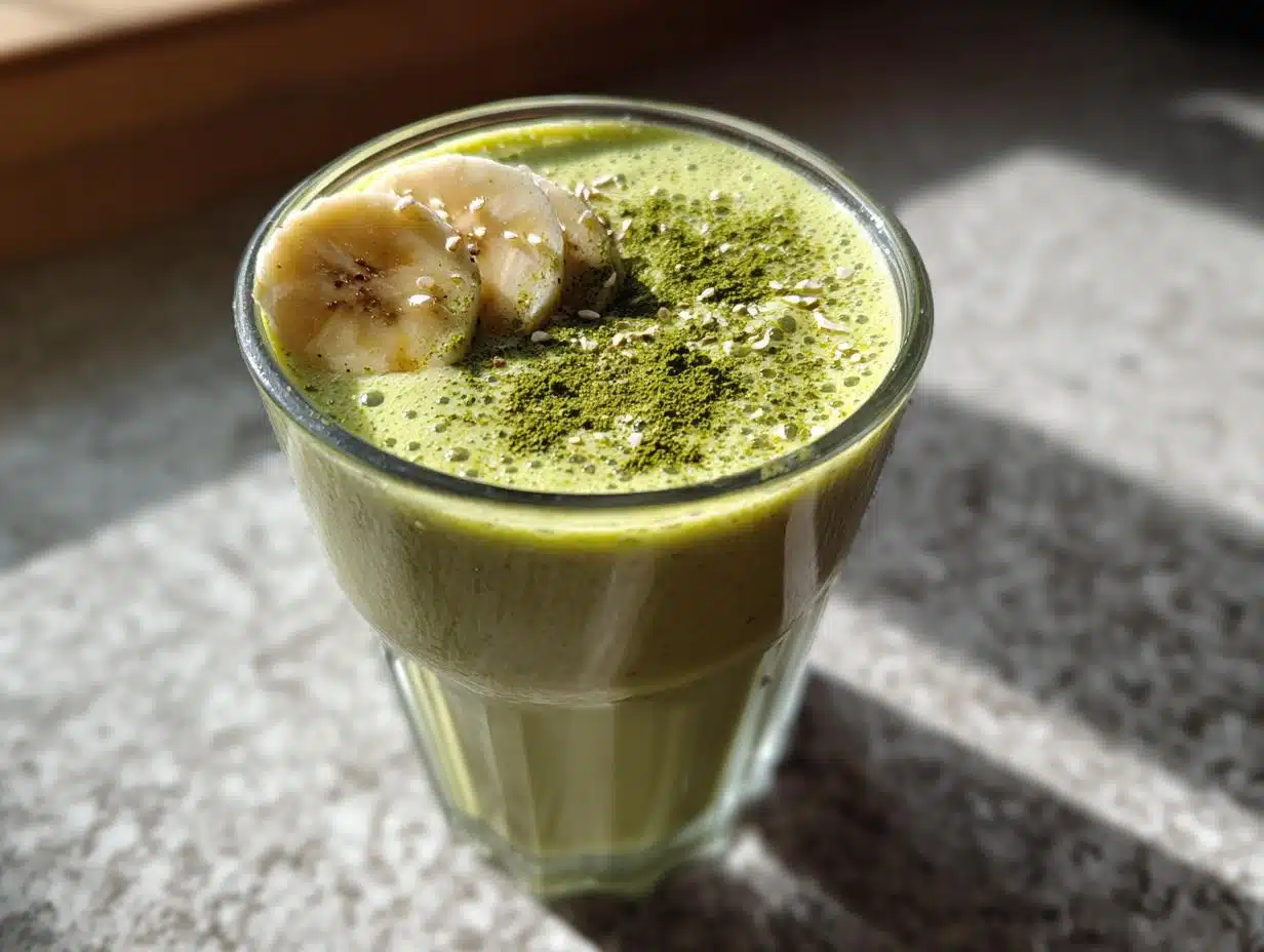 matcha smoothie recipe - detail 1