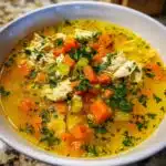 mediterranean lemon chicken soup
