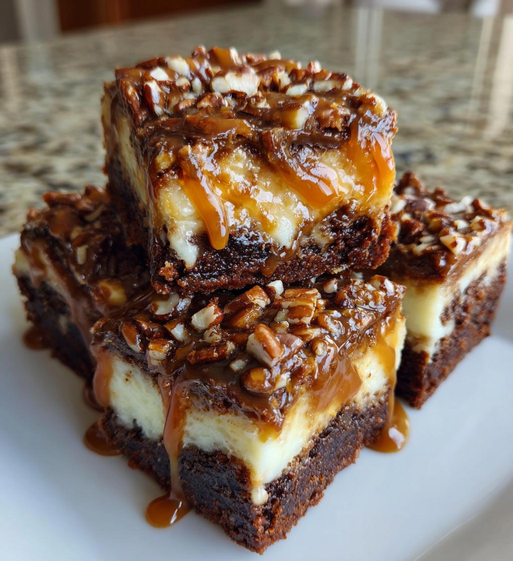 milky way caramel pecan cheesecake brownies recipe