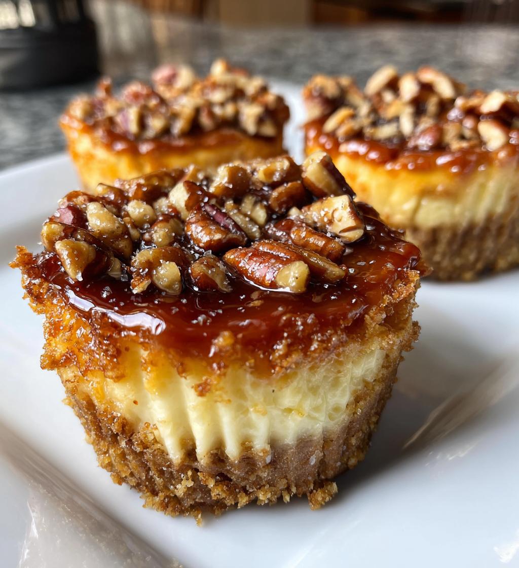 mini creme brulee caramel pecan cheesecakes recipe