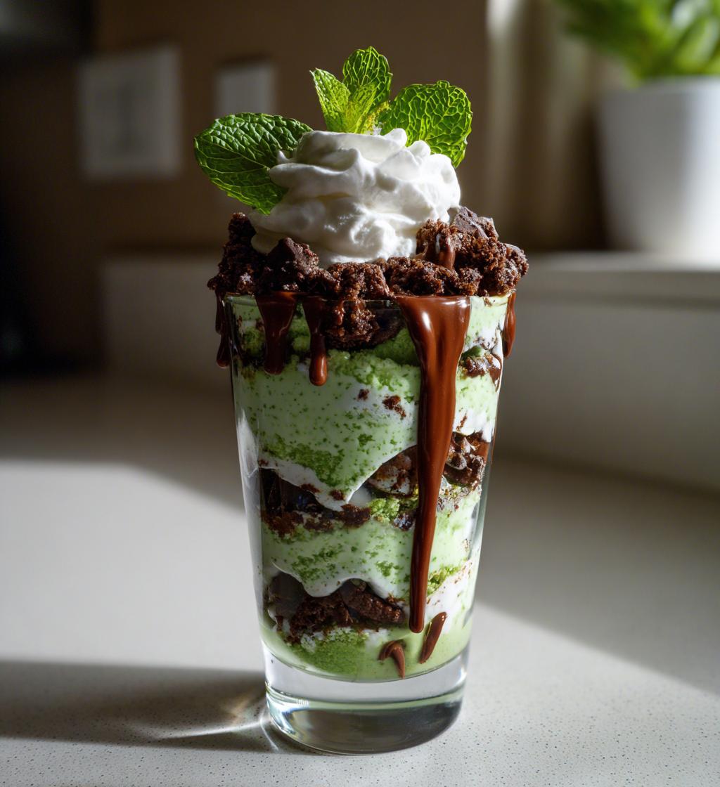 mint oreo parfait st patricks day mint parfaits - detail 1