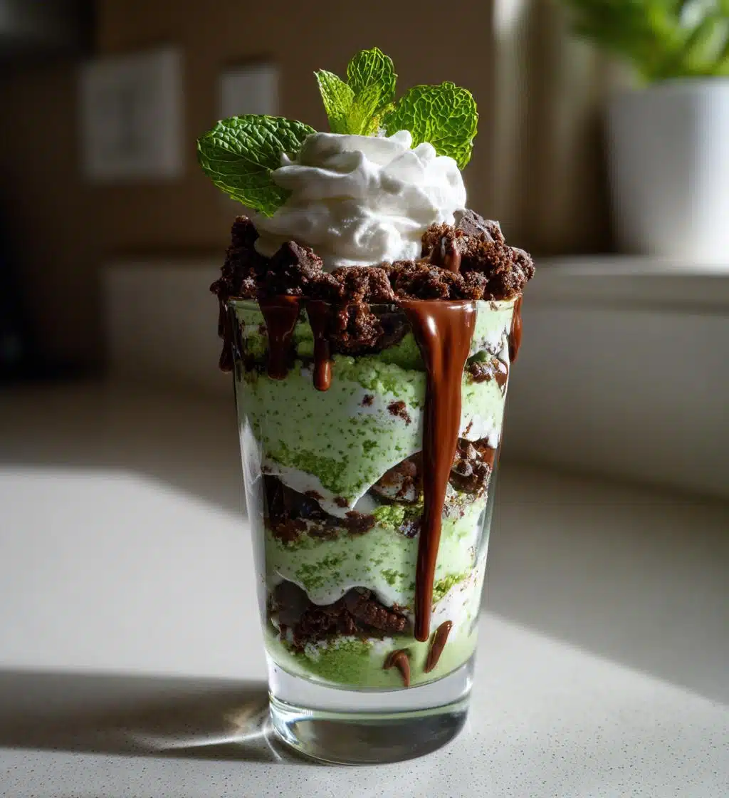mint oreo parfait st patricks day mint parfaits - detail 1