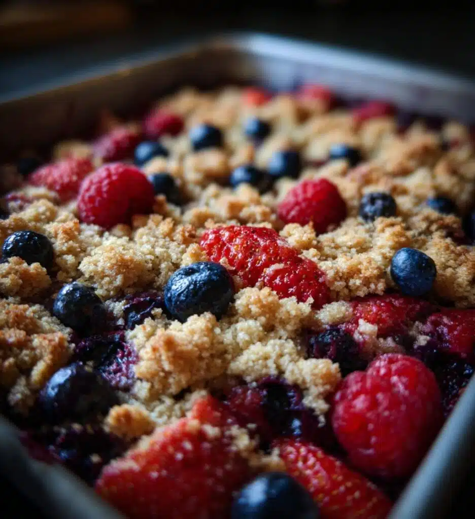 mixed berry buckle recipe