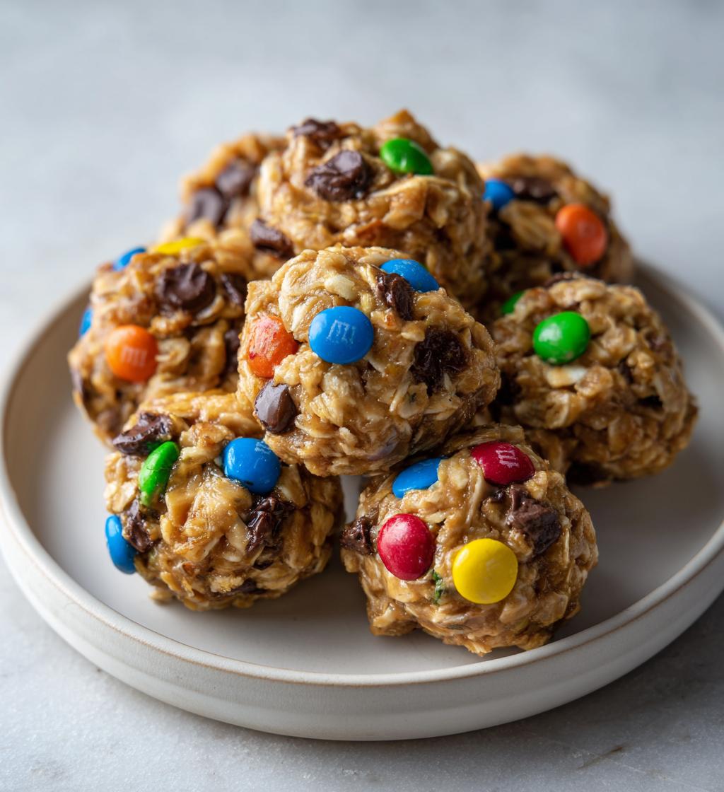 monster cookie balls - detail 1