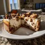 monster cookie peanut butter cheesecake pie