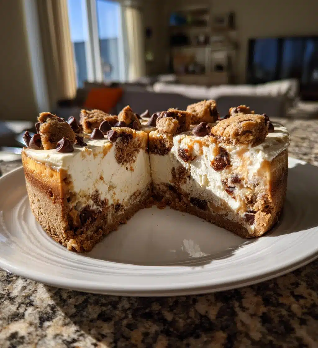 monster cookie peanut butter cheesecake pie