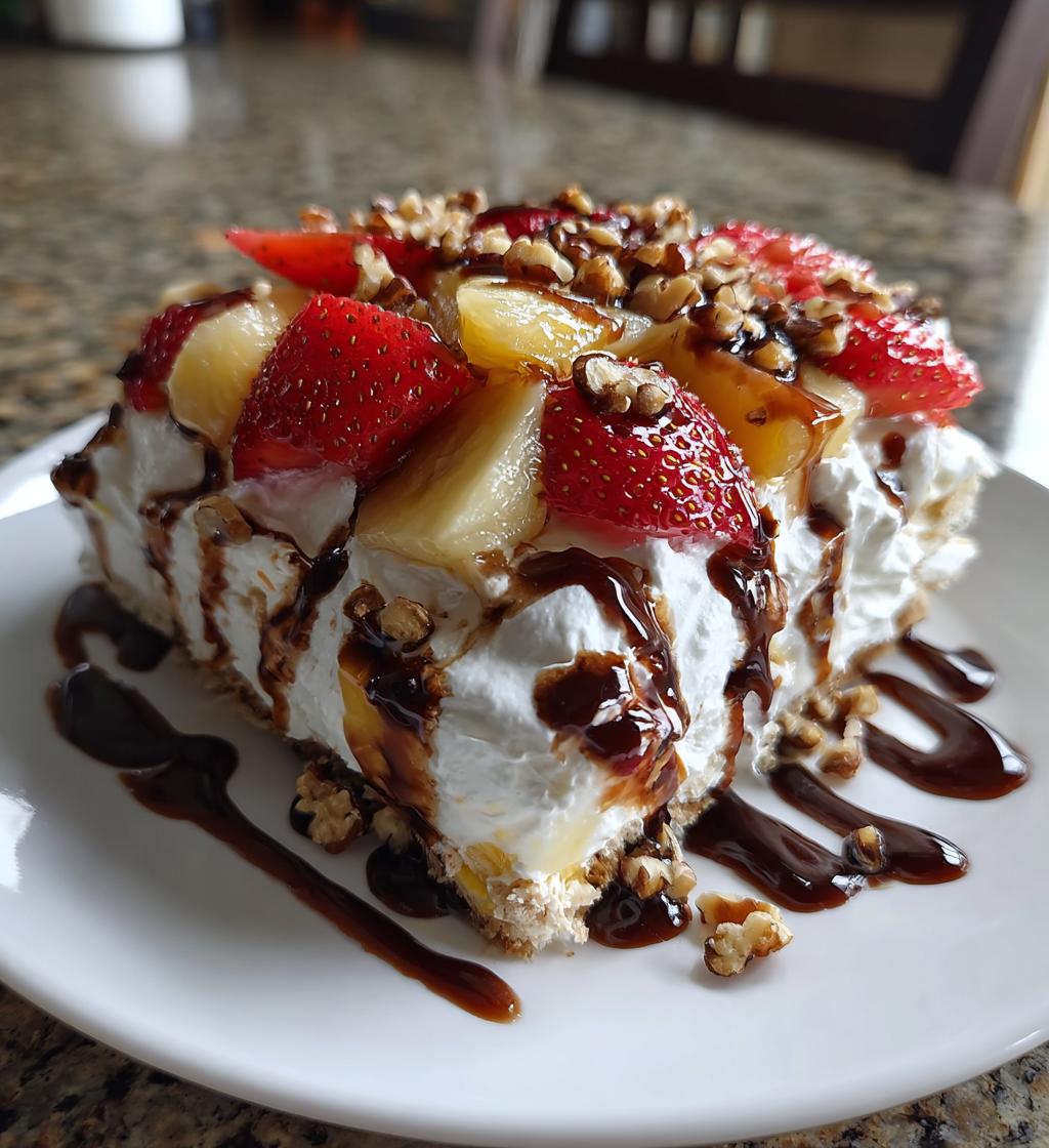 no bake banana split cake recipe