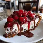 no bake easy cherry chocolate chip pie