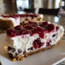 No Bake Easy Cherry Chocolate Chip Pie You Can't Resist