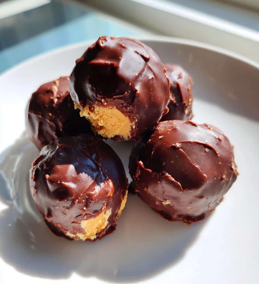 no bake peanut butter cheesecake balls