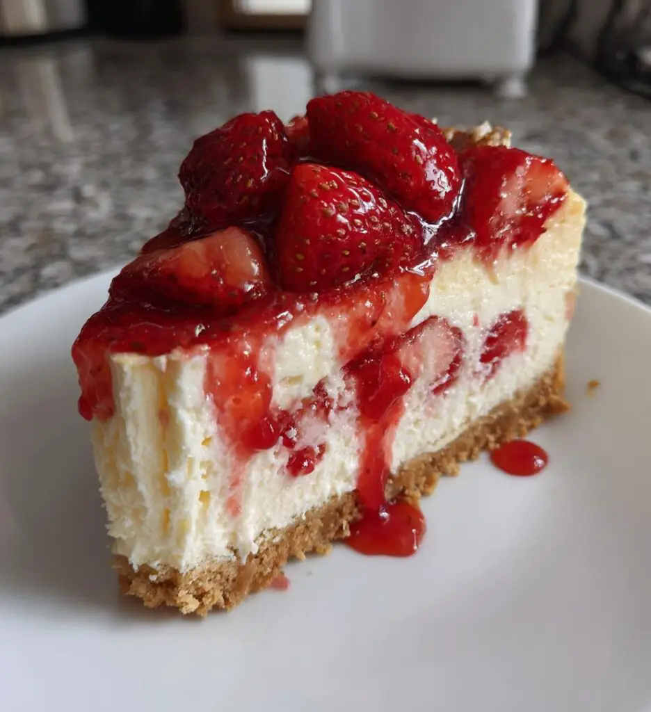 no bake strawberry cheesecake