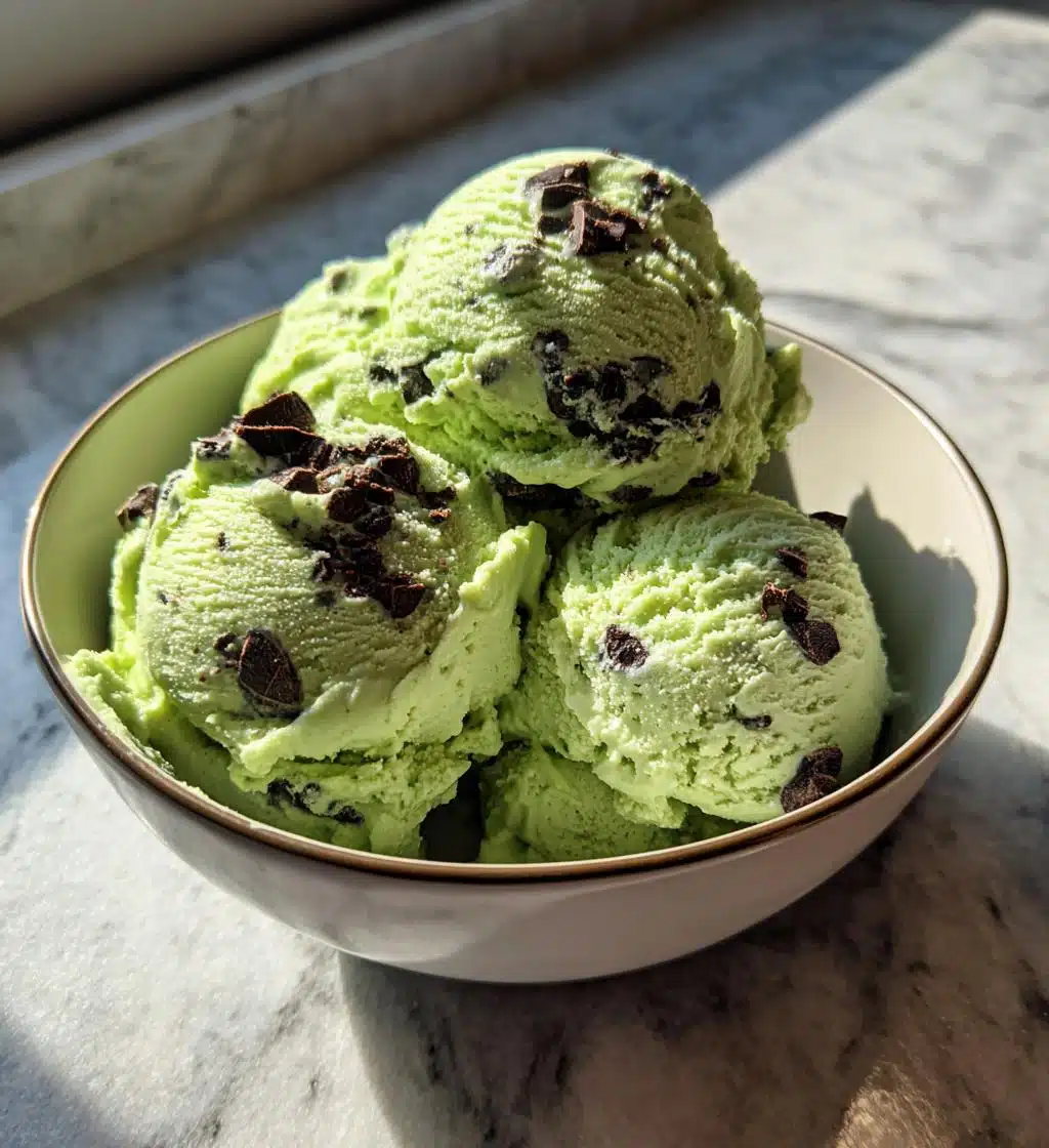 no churn paleo keto mint chocolate chip ice cream - detail 1