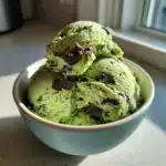 no churn paleo keto mint chocolate chip ice cream