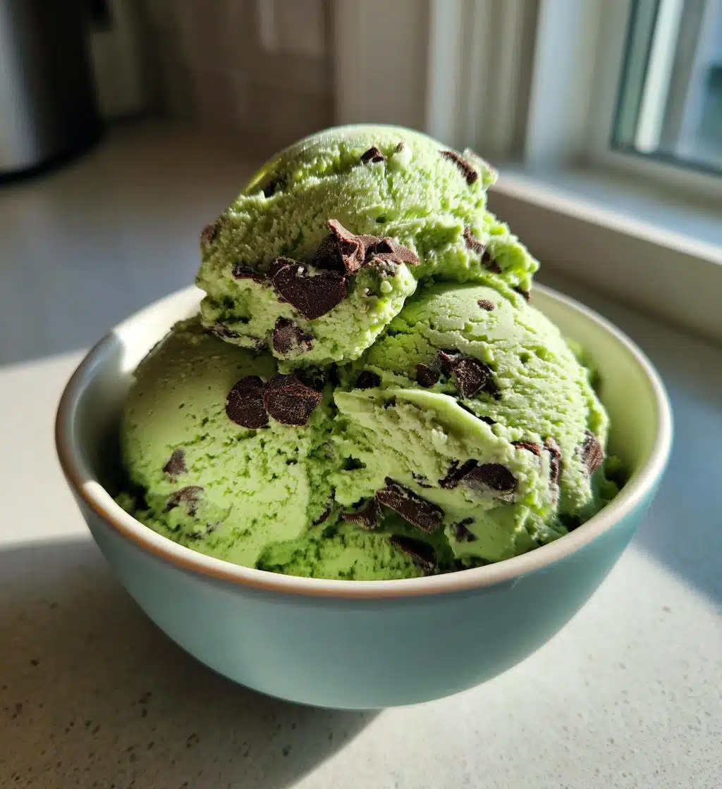 no churn paleo keto mint chocolate chip ice cream
