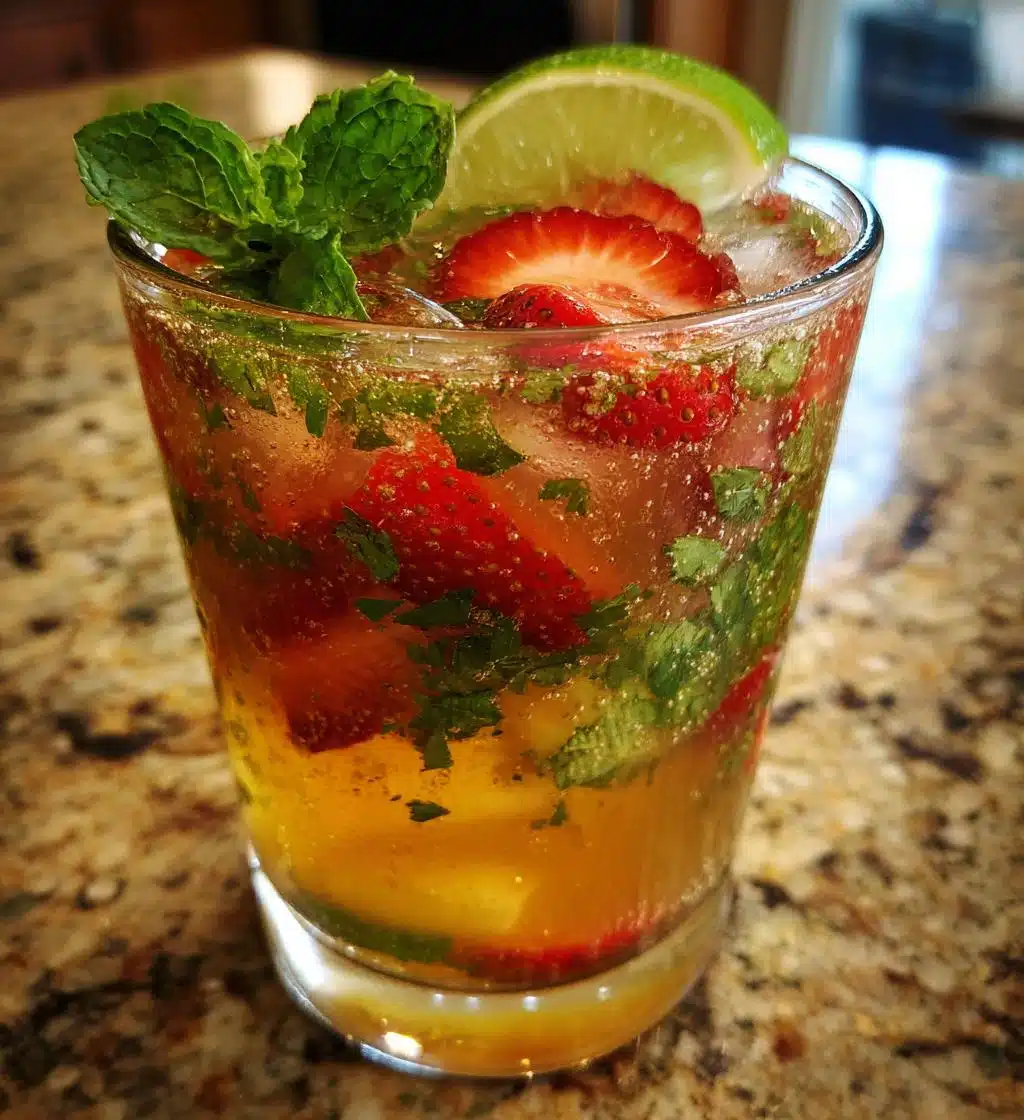 non alcoholic st patricks day punch - detail 1